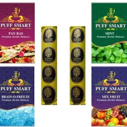 Pan Ras, Mint, Brain-o- Freeze, Mix Fruit with 2 Polo Quick Light Charcoal (20 disk) Hookah Charcoals-image-13