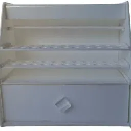 Micropipette Stand for 6 Pipettes with Drawer - Polypropylene Test Tube Rack-19