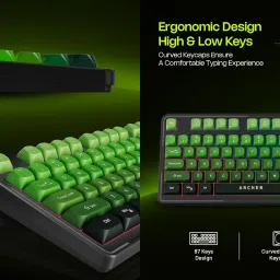 Archer Tech Lab Astra G300 RGB Keyboard & Mouse Combo,87 Keys, 7 Mouse Keys 4 DPI Silent Compact Wired USB Standard Gaming Keyboard Compatible with Desktop, Laptop, Mac image 5