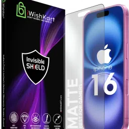 iWishKart Edge To Edge Tempered Glass for Apple iPhone 16, Matte / Mat, i phone 16 / iphone16, Military grade Matte / Mat Edge to Edge Premium gorilla glass with Self Installation Guide - Wet & Dry wipes, Dust Absorber [With Warranty]-12