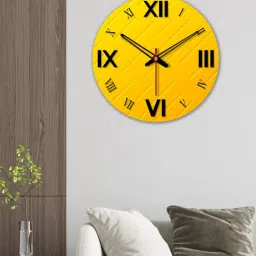 vibecrafts Roman Multicolour Wood & Mdf Wall Clock-picture-35