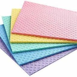 Wet Kitchen Cleaning Cloth Environmentally Friendly Sponge Cloth and Paper Towel Alternative is Washable, Reusable and Biodegradable for Household and Kitchen Cleaning 5 Pack. Wipes-image-37