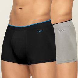 Pack of 2 Underwear Uno Intellisoft Micro Modal Solid Men Trunk-7