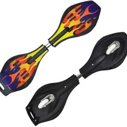 Waveboard Skateboard with Carry Bag, with 80mm Illuminating PU Wheels 3.65 inch x 9 inch Skateboard-picture-13