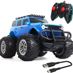 Rechargeable Adventure Jeep Off Roader All-Terrain & 4 Headlight Mode RC Car-26