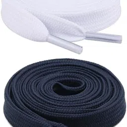 XERUS White Navy Flat 90cm Shoe Lace-image-41