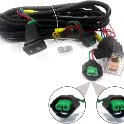 Fog light wire kit with socket, relay, and switch Car Bulb Holder-image-61