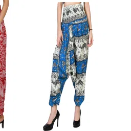 Printed Rayon Women Harem Pants-image-82