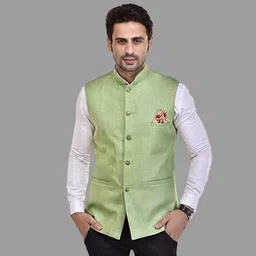 qtsy Solid Men Waistcoat-picture-3