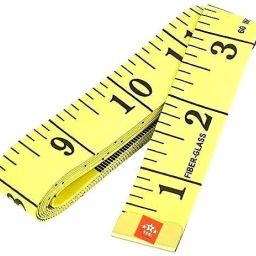 Best Quality Tailor Inch Inchi Tape Measure for Body Measurement Sewing Dressmaking - 150 cm (60 Inches) Ruler Durable Soft Flexible Fiberglass (Yellow) Measurement Tape-picture-20