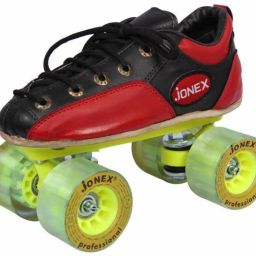 Professional Series Fix Body Leather Shoe Hyper Roller Skates Size 7 Boot Size 27 cms With Synthetic Wheels With Bag Quad Roller Skates - Size 7 UK-image-67