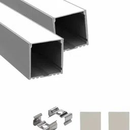 Surface 1 Meter Profile Channels Without LED Straight Linear (25x25mm) 0 W 1 cm Tube Light-image-83