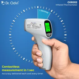 Dr. Odin OIR002 Non-Contact Thermometer with IR Sensor, Color Changing Display and Memory Button Thermometer image 5