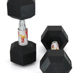 rubx Hex dumbbells 5kg (2.5kg each) Fixed Weight Dumbbell image 2