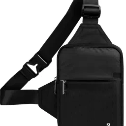 Men Black Messenger Bag-image-88