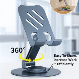 CLOUDEE Metal Mobile Phone Holder With 360 ° Rotation Folding Tablet Desktop Mobile Holder-image-66