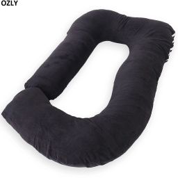 ultra soft j shaped pillow Microfibre, Polyester Fibre Solid Pregnancy Pillow Pack of 1-image-82