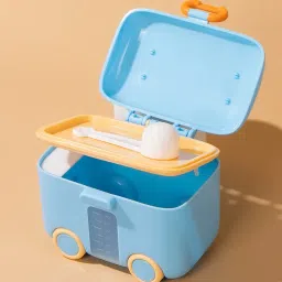 adore baby TUK TUK Baby Milk Powder Container with Scoop & Leveler - Leak Proof -180g - PP image 2