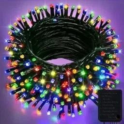 yathart 62 LEDs 20 m Multicolor Color Changing, Flickering, Steady Bell Rice Lights image 3