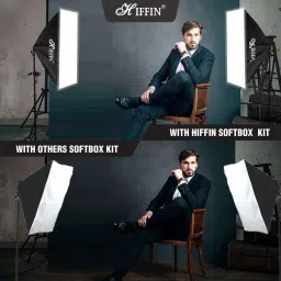 Hiffin Softbox Led 5 Point Lighting Kit Mark 1, 5 Holder kit Set of 1 Tripod Kit image 5