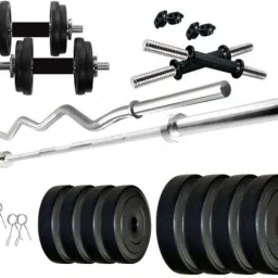 8 kg Pvc weight 3Ft Curl Rod and 4Ft Straight Rod Home Gym Combo Home Gym Combo-picture-13