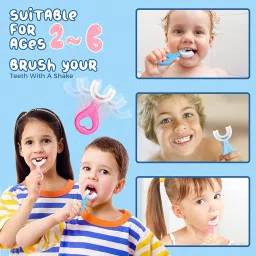 ZUDORA Silicone Tooth Brush Head 360 Degree Cleansing U Shaped Toothbrush Electric Toothbrush-image-68