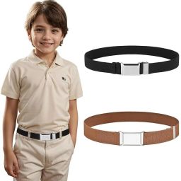 Boys & Girls Casual Black, Brown Artificial Leather Reversible Belt-image-16
