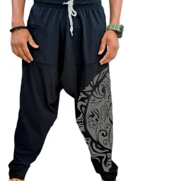 Printed Cotton Men Harem Pants-image-36