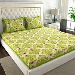 200 TC Cotton Double Jaipuri Prints Flat Bedsheet-image-15