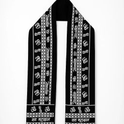 Cotton Blend Printed Black Men Dupatta-image-66