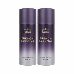 FRENCH ESSENCE Men Set of 2 Noir Long Lasting Deodorant Body Spray - 150ml Each-4
