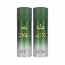 FRENCH ESSENCE Set of 2 Recharge Long Lasting Deodorant Body Spray - 150 ml Each-59