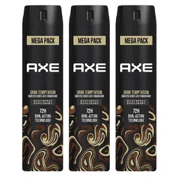 AXE Men Set of 3 Dark Temptation Long Lasting Deodorant Body Spray - 137.6g(215ml) each-16