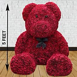 2500 Red Roses Grand Teddy Bear-10