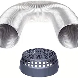 6”150mm Flexible Aluminium Pipe Kit With Cowl Cap/Tape/ Clamp/6 Feet pipe Length/Suitable For All Brand Of Chimneys Hose Pipe-image-33