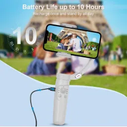 Fitpro M1 3-axis Gimbal Stabilizer Selfie Stick Face Tracking Gesture 3 Axis Gimbal for Mobile image 5