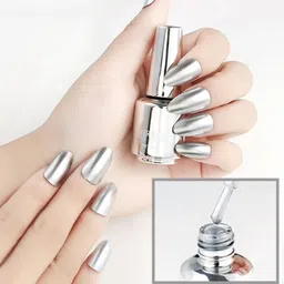 gabbu Metallic Painting Gel Silver Painted Gel Nail Polish Grey-picture-32