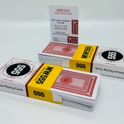 MW 555 Mark Card Deck Set of 2 (Red) / MW 555 Marked Magic Playing Card-image-2