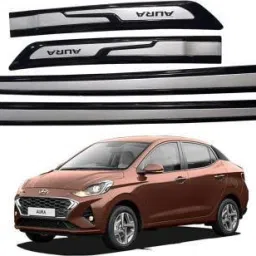 Car Door Side Chrome line Beading for hyundai aura Car Set of 4 piece (5M) Car Beading Roll For Door-11