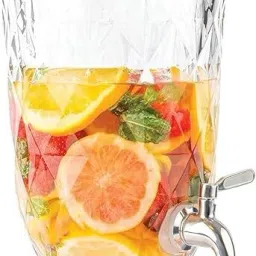 Glass Water Dispenser Mason Jar 2000 ML Set of 1 Beverage Dispenser, Bottled Water Dispenser-image-14