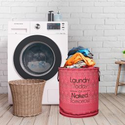 45 L Maroon Laundry Basket-23