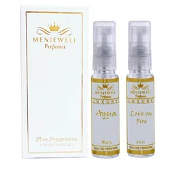 Menjewell Luxury Set of Love On Fire & Aqua Eau De Parfum - 10 ml each-10