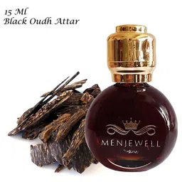 Menjewell Premium Black Oudh Attar Perfume - 15ml-image-53