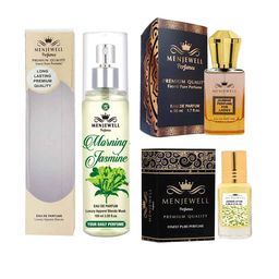 Menjewell Unisex Set Of 3 Morning Jasmine EDP+Jasmine Attar+Jasmine EDP-18