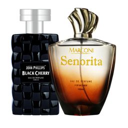 JOHN PHILLIPS Set Of 2 Black Cherry Eau De Perfume & Marconi Senorita Eau De Perfume  100ml Each-picture-0