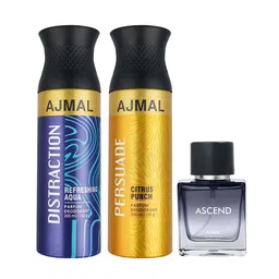 Ajmal Set Of 3 Black Perfume and Body Mist-23