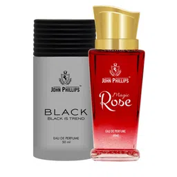 JOHN PHILLIPS Magic rose & Black Set Of 2 Long Lasting Eau De Parfum-picture-2