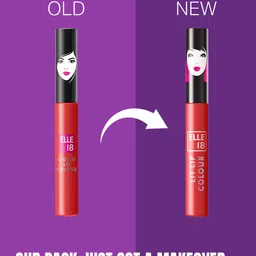 ELLE 18 Matte Long-Lasting Liquid Lip Color 5.6ml - Candy Red image 3