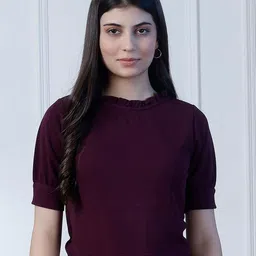 NEUDIS Burgundy Top-picture-38