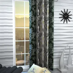 152 cm (5 ft) Polyester Semi Transparent Window Curtain Single Curtain-image-59